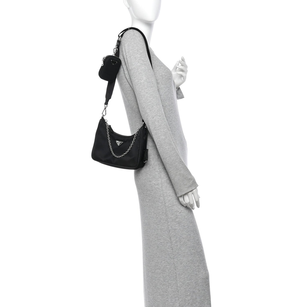 Nylon Re-Edition 2005 Shoulder Bag Black