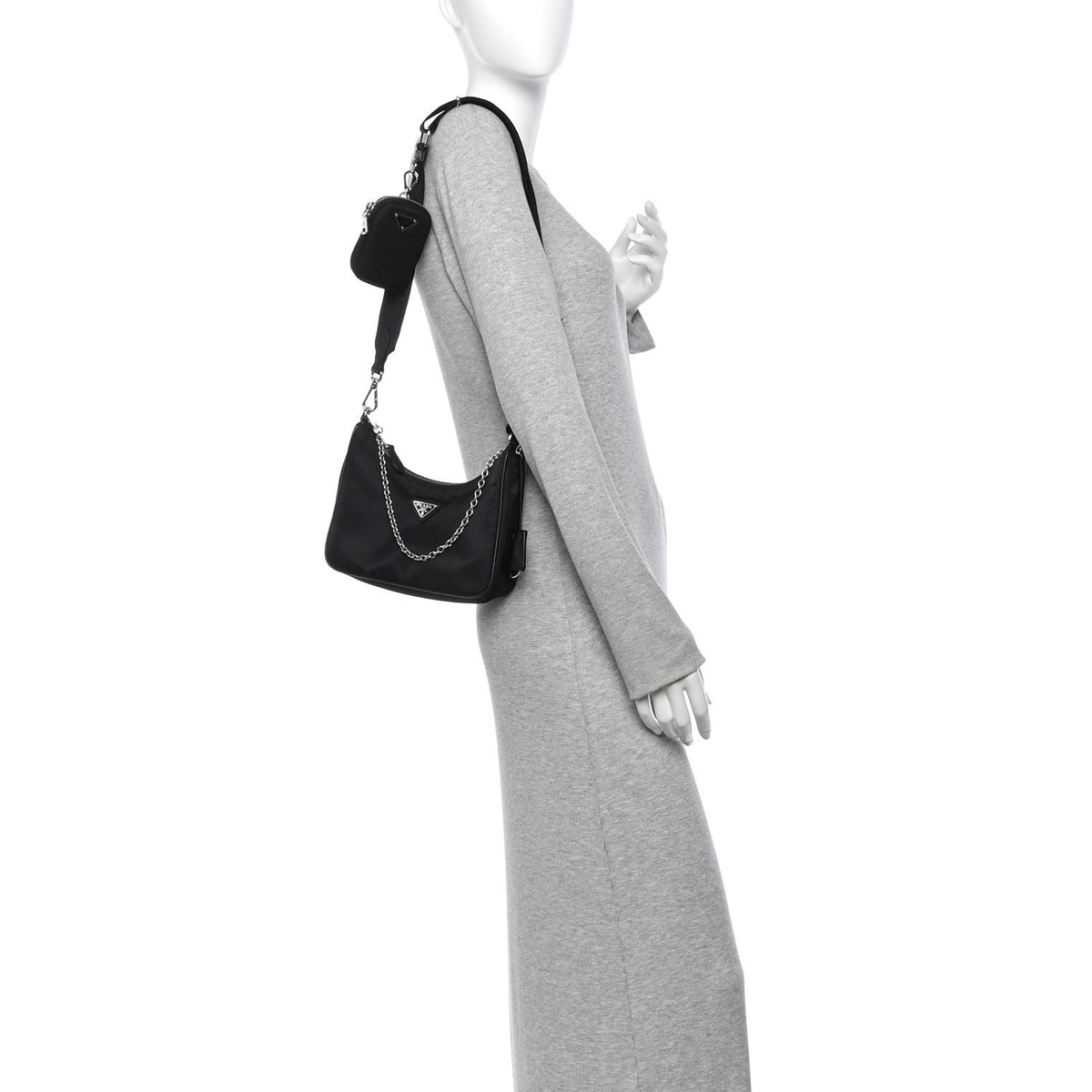 Nylon Re-Edition 2005 Shoulder Bag Black