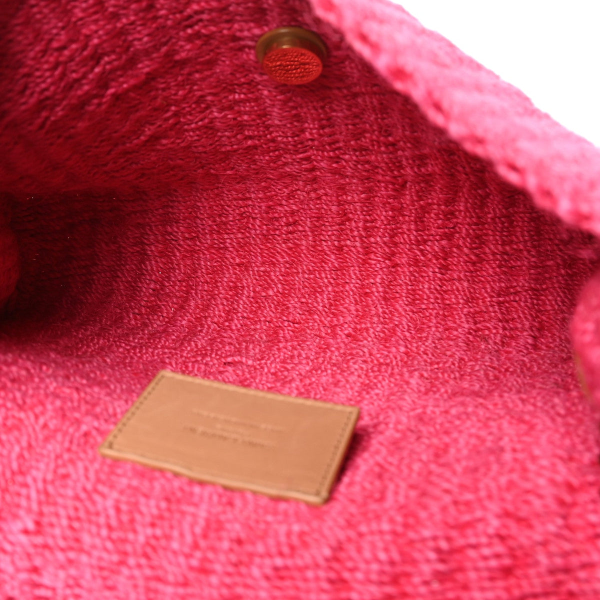 Raffia Medium Monogram Kate Satchel Pink Glow