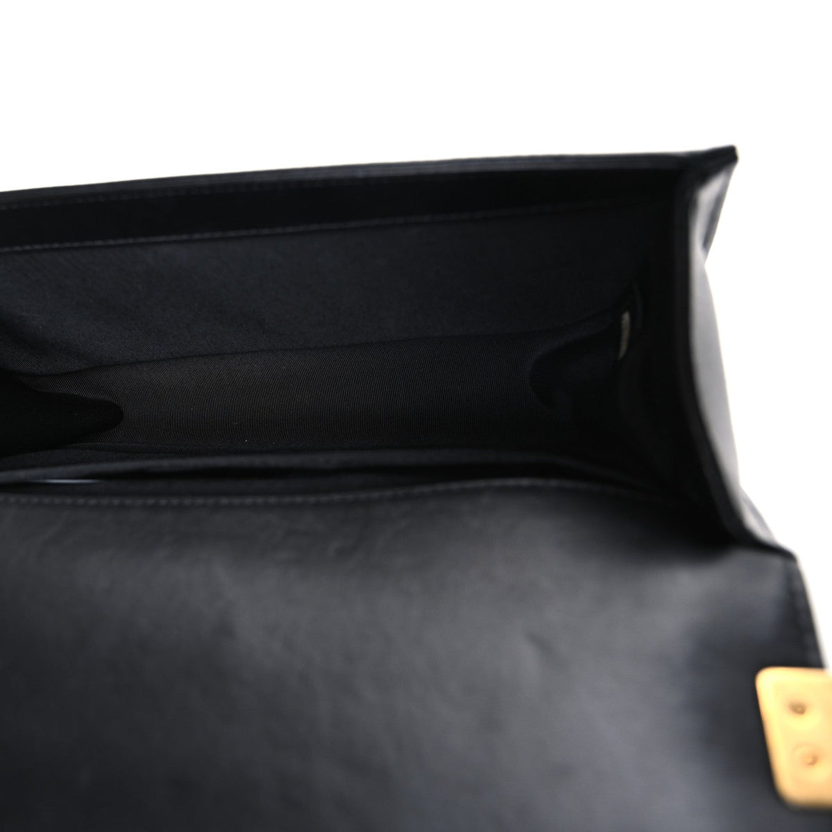 Lambskin Quilted Medium Boy Flap Black