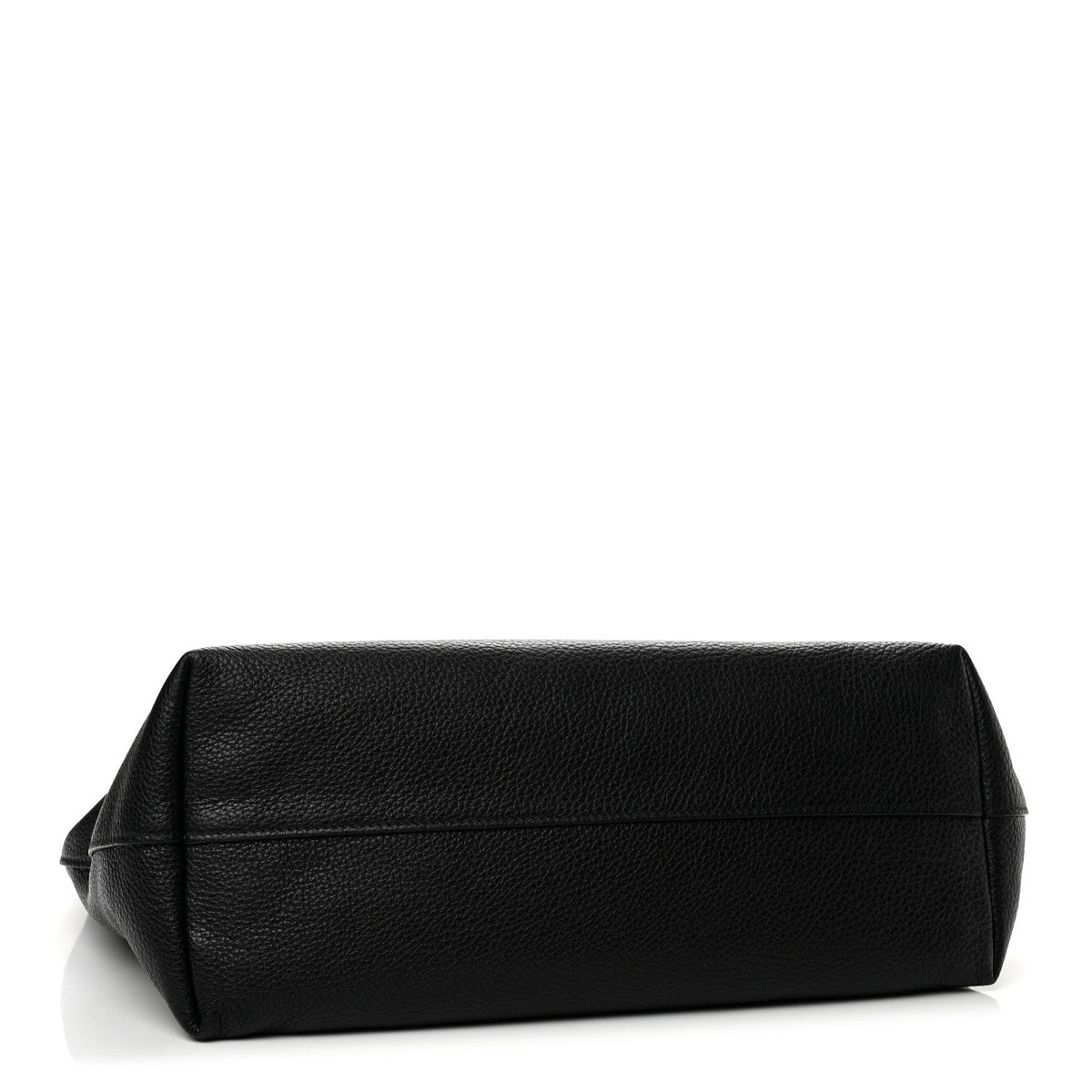 Vitello Daino Shopping Tote Black