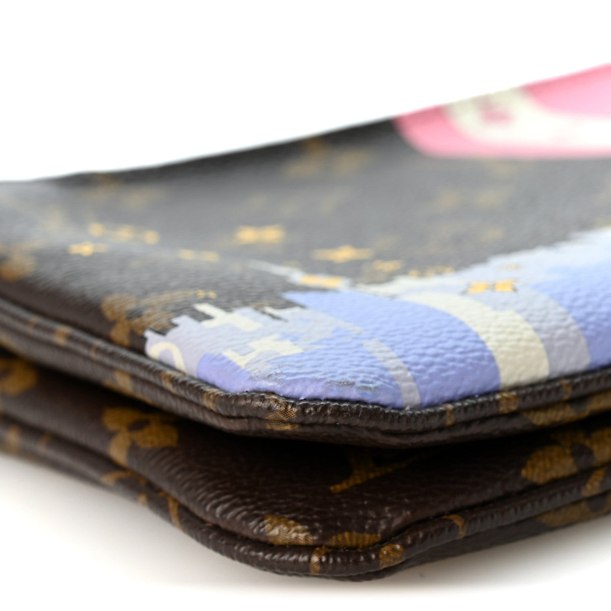 Monogram 2019 Christmas Animation Double Zip Pochette