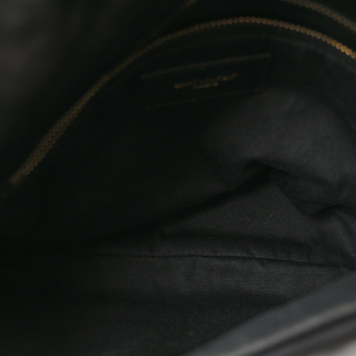 Lambskin Quilted Small Loulou Puffer Monogram Chain Satchel Black
