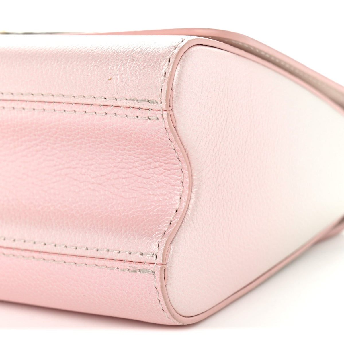 Calfskin Twist Chain Shoulder Bag PM Shaded Pink