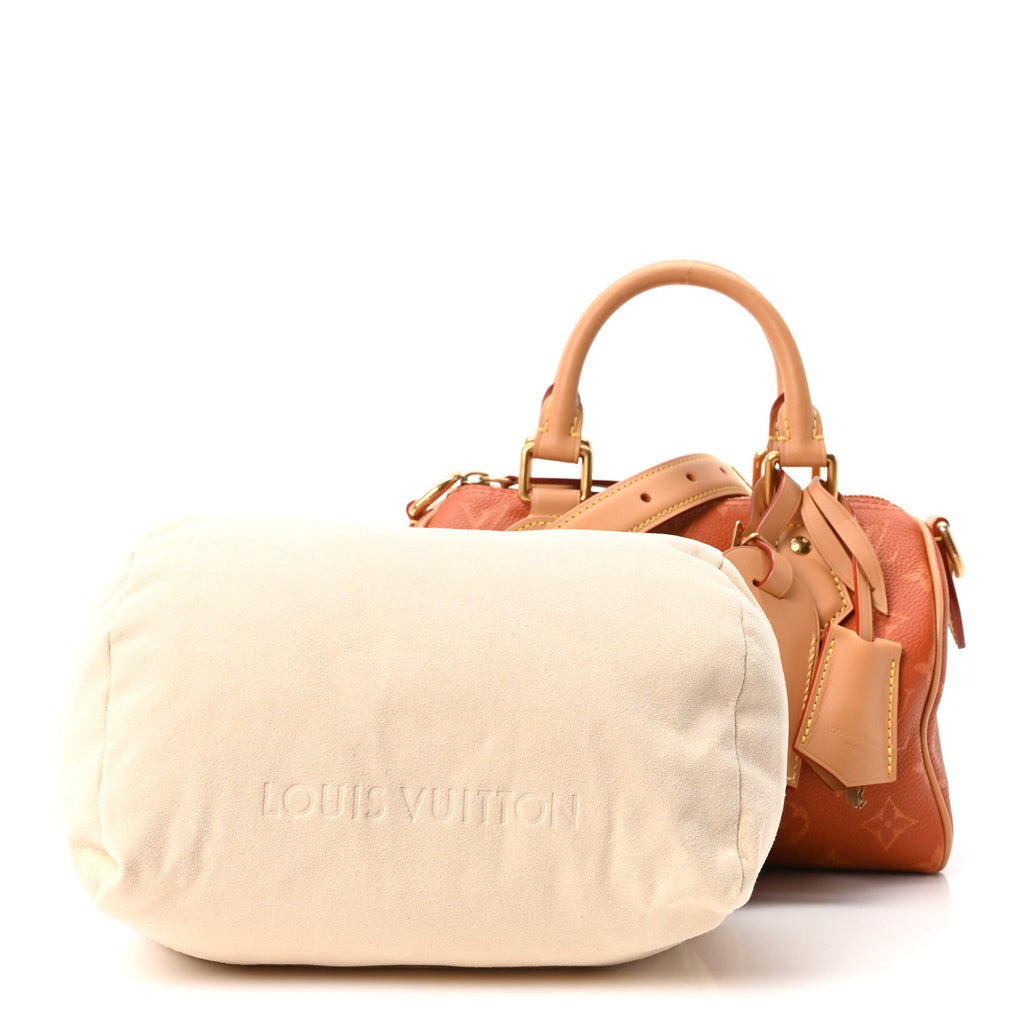 Calfskin Monogram Speedy P9 Bandouliere 20 Ochre
