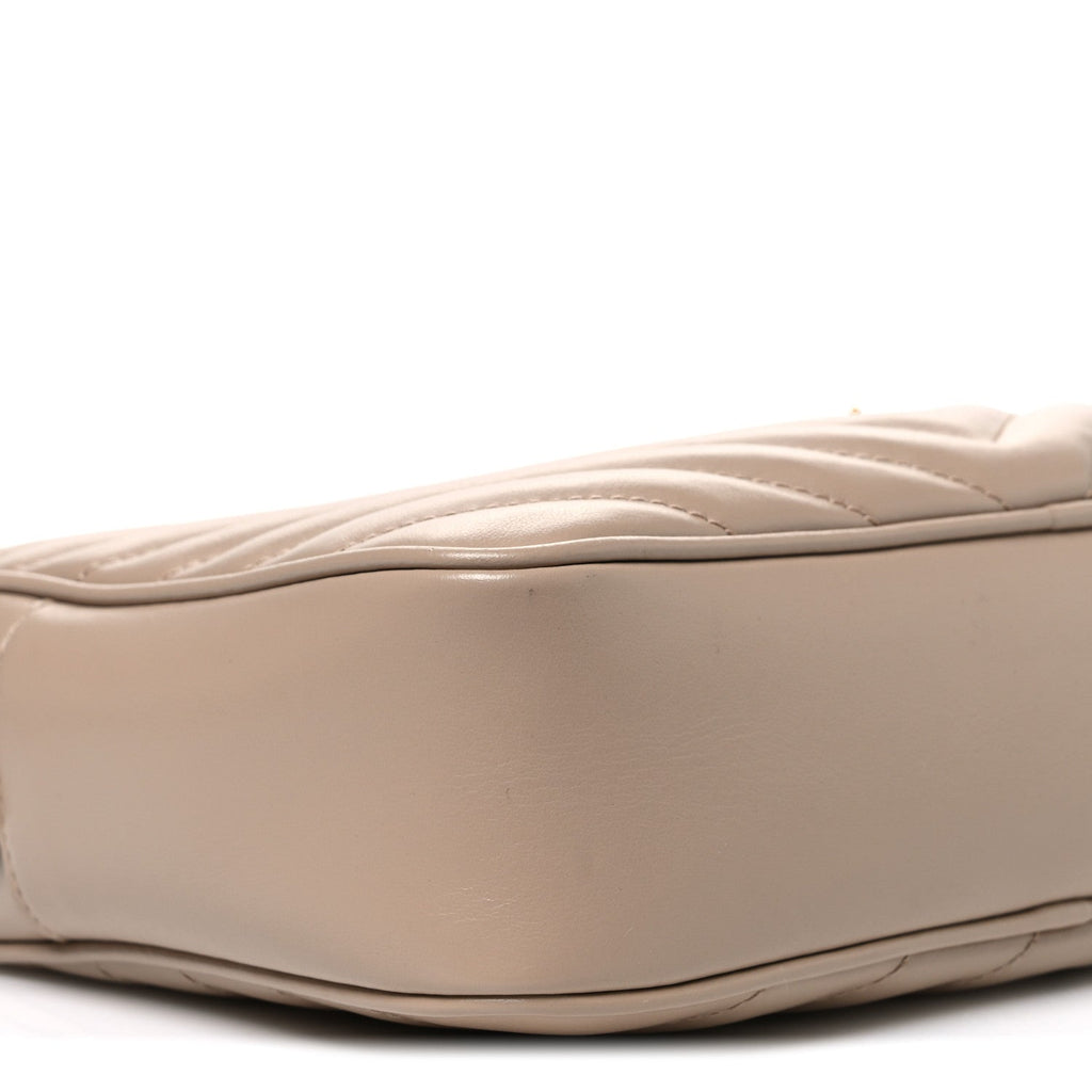 Calfskin Matelasse Monogram Lou Camera Bag Dark Beige