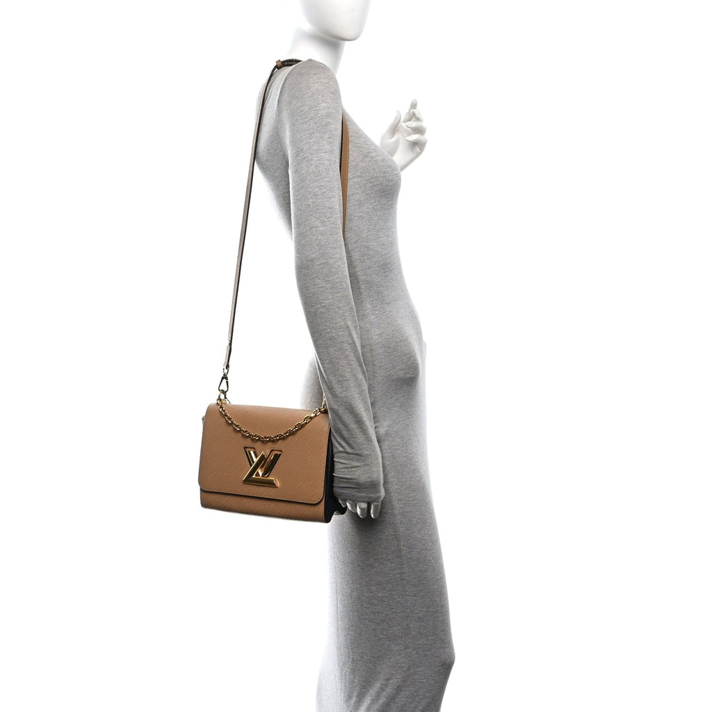 Epi Twist Shoulder Bag MM Camel