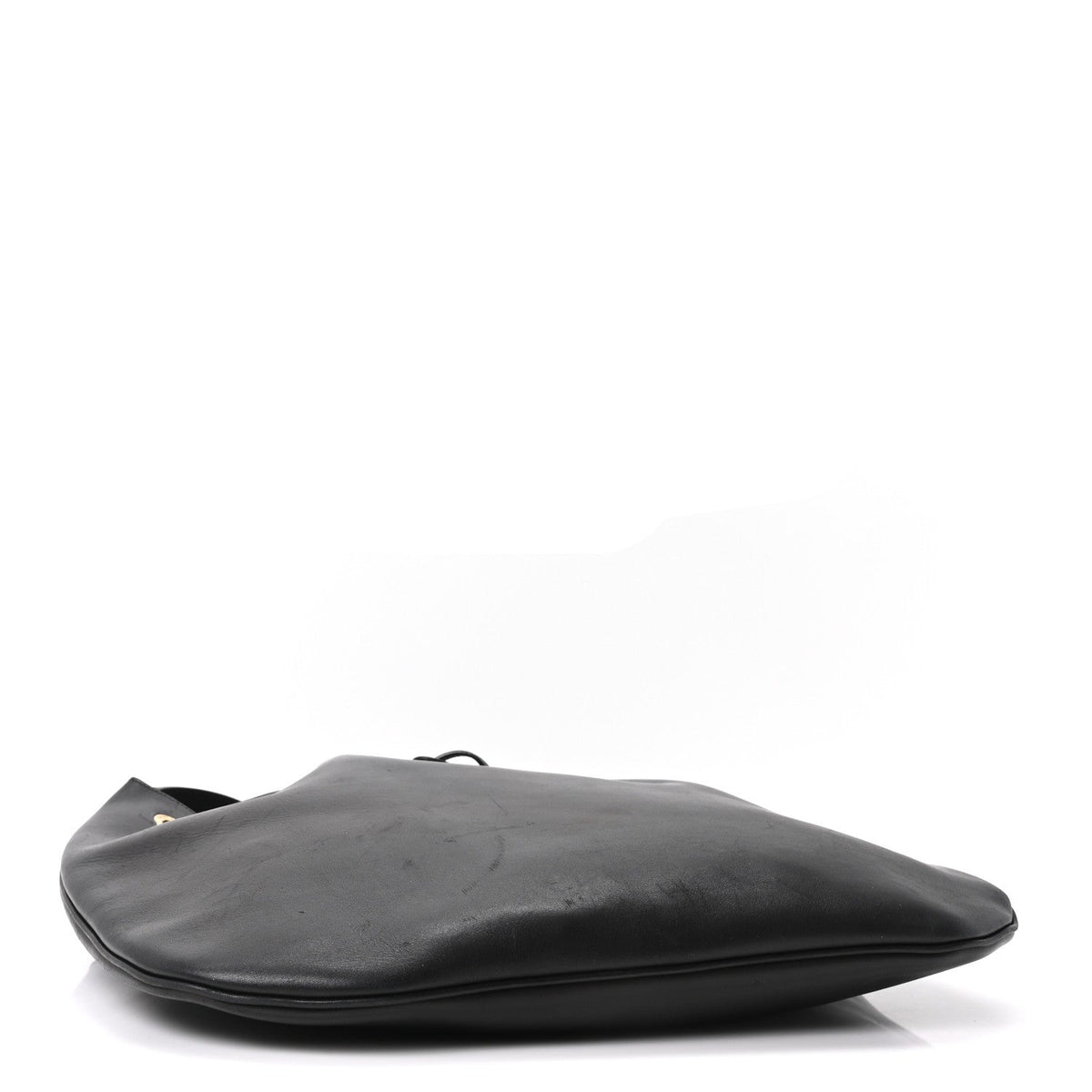 Smooth Calfskin Paris VII Large Flat Hobo Black
