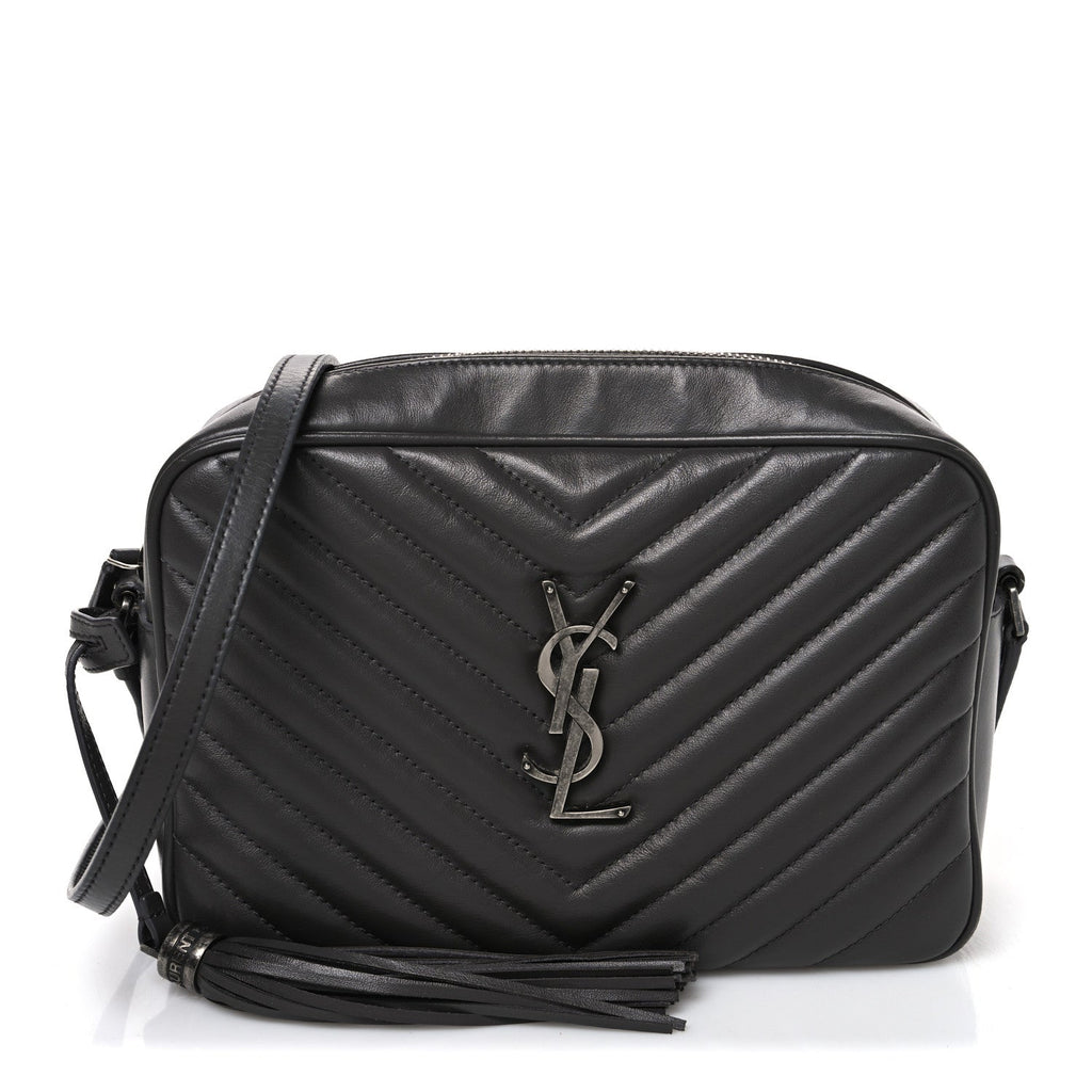 Calfskin Matelasse Monogram Lou Camera Bag Asphalt