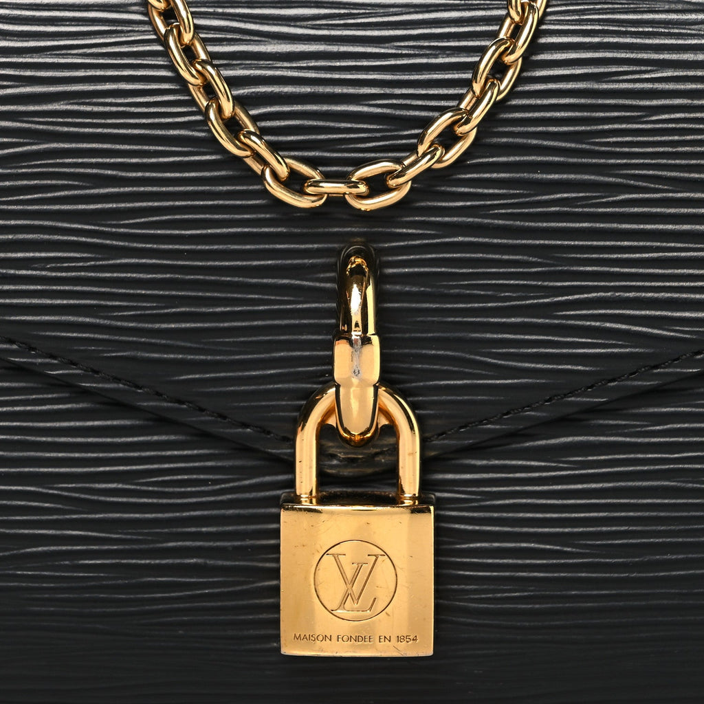 Epi Padlock On Strap Black
