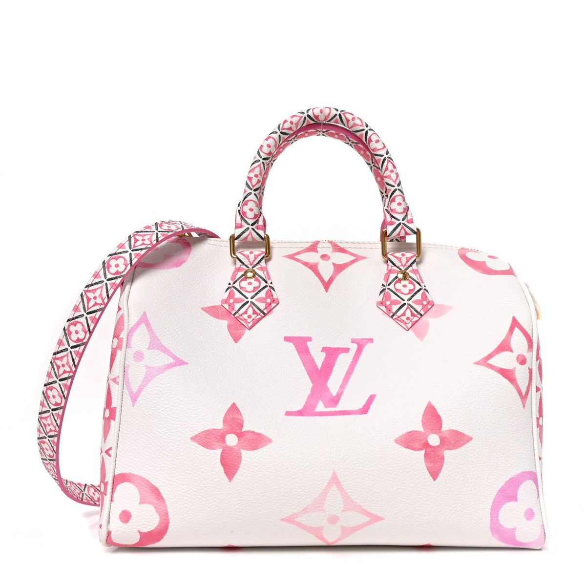 Monogram Giant By The Pool 2.0 Speedy Bandouliere 25 Rose
