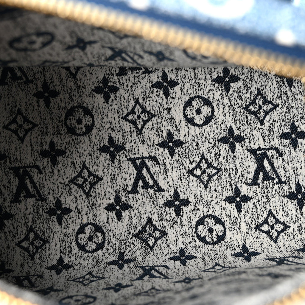 Monogram Jacquard Denim Speedy Bandouliere 25 Bleu