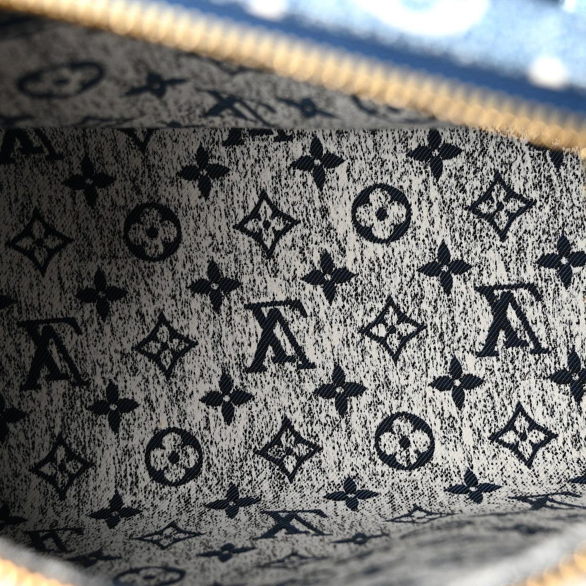 Monogram Jacquard Denim Speedy Bandouliere 25 Bleu