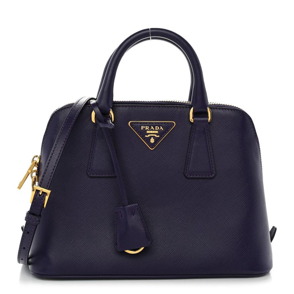 Saffiano Lux Small Promenade Tote Bluette Viola