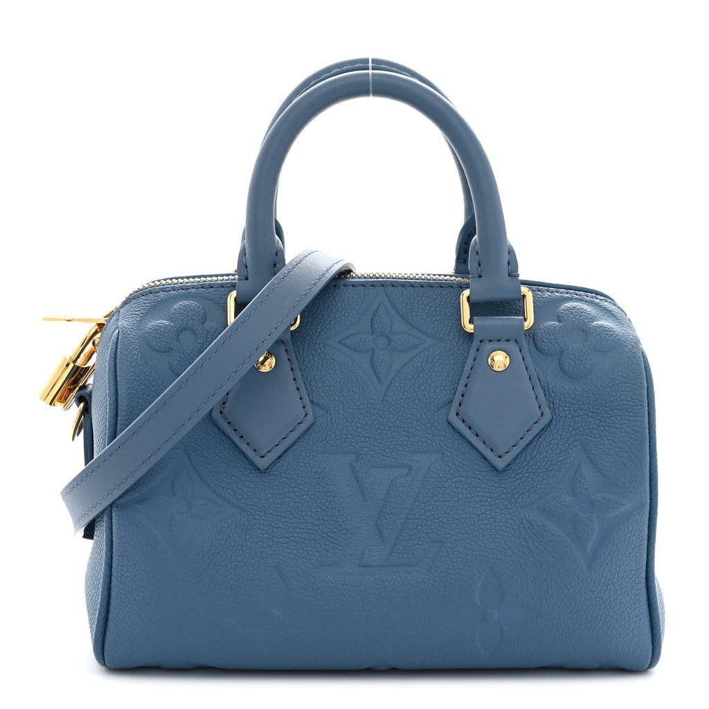 Empreinte Monogram Giant Speedy Bandouliere 20 Blue Jean