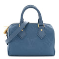 Empreinte Monogram Giant Speedy Bandouliere 20 Blue Jean