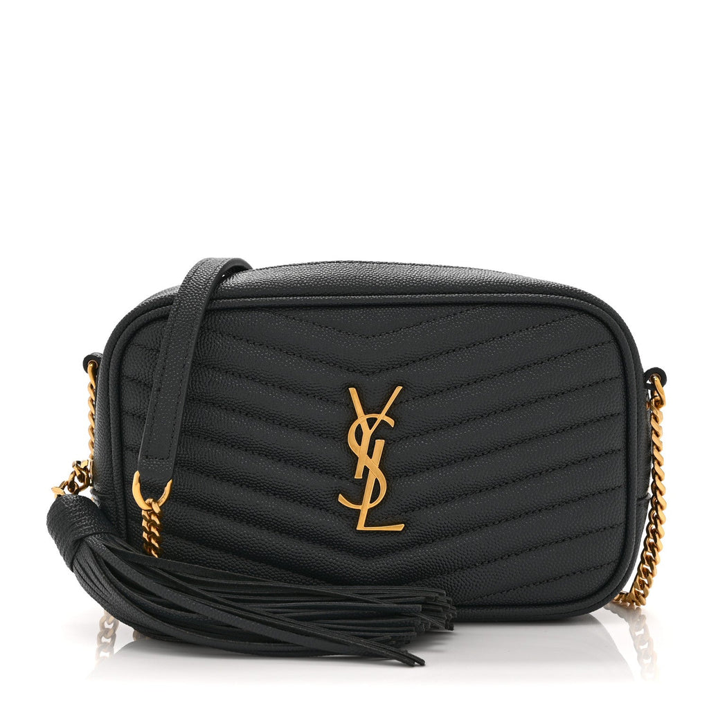 Grain De Poudre Matelasse Monogram Mini Lou Camera Bag Dark Smog