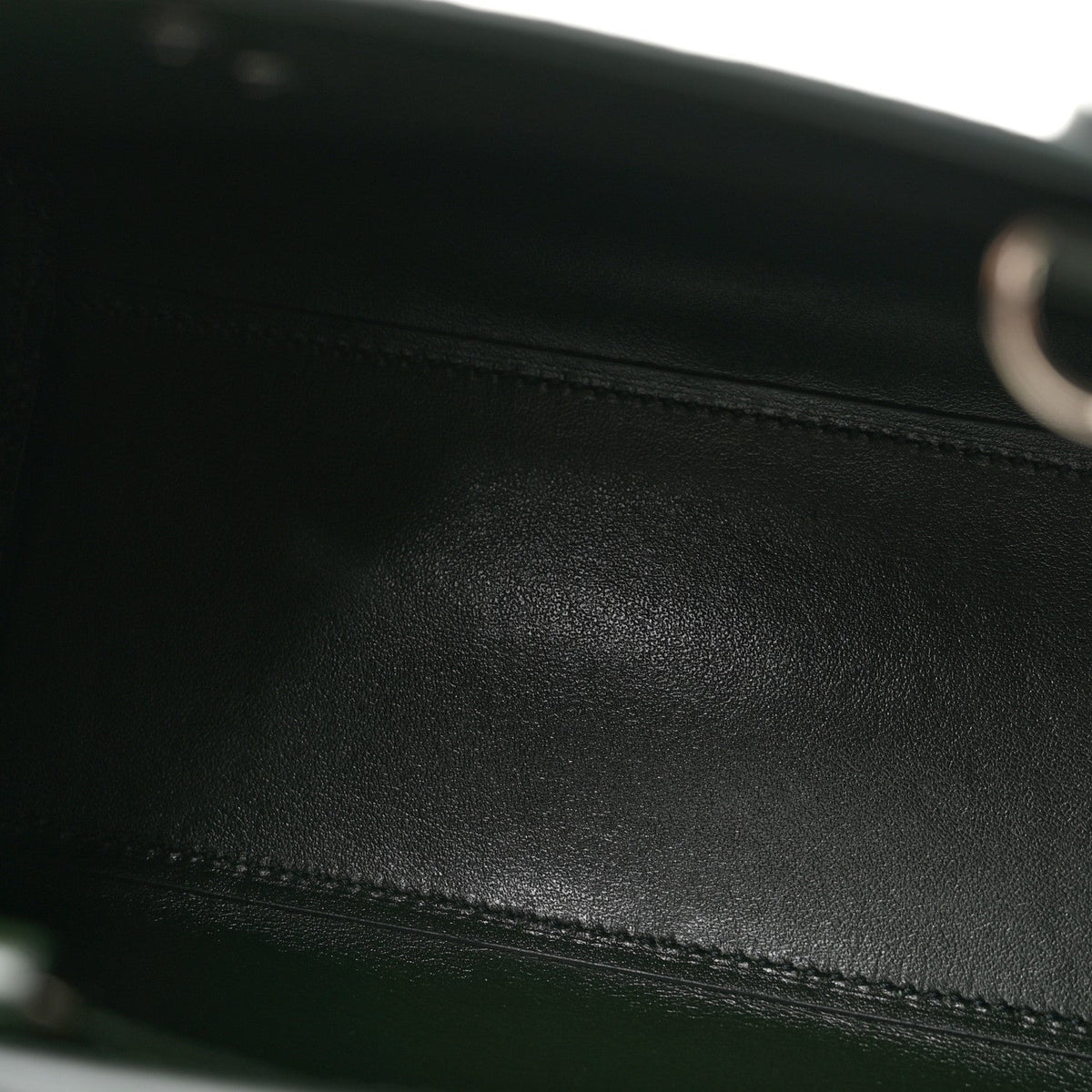 Calfskin Crocodile Embossed Nano Sac De Jour Dark Green