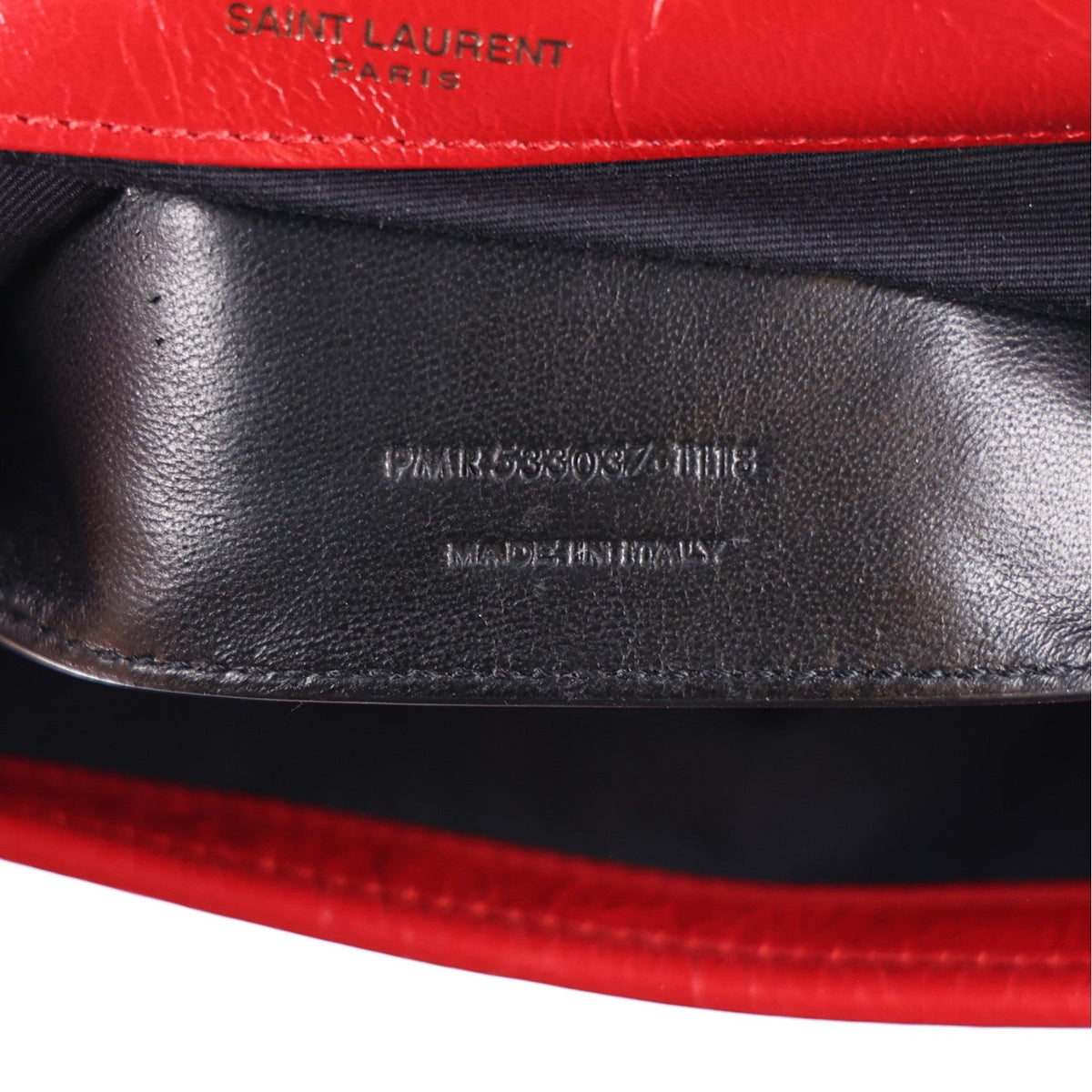 Crinkled Calfskin Matelasse Monogram Baby Niki Chain Satchel Rouge Eros
