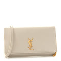 Smooth Calfskin Monogram Phone Holder Crossbody Crema Soft