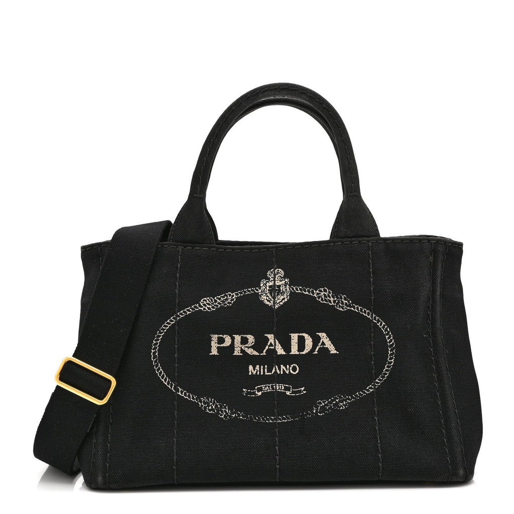 Canapa Small Logo Tote Black