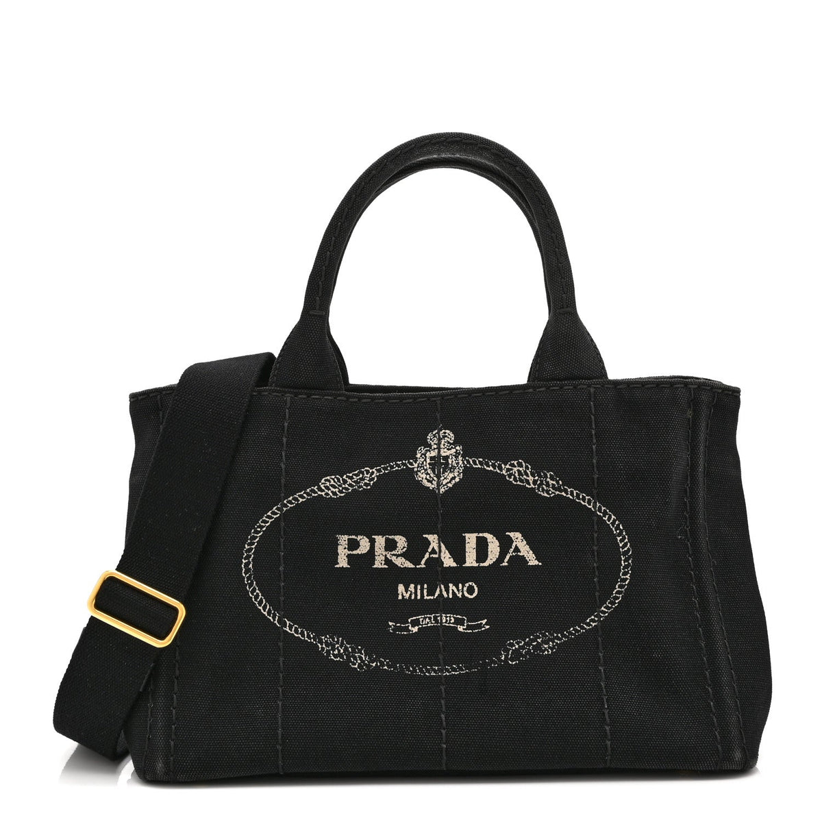 Canapa Small Logo Tote Black