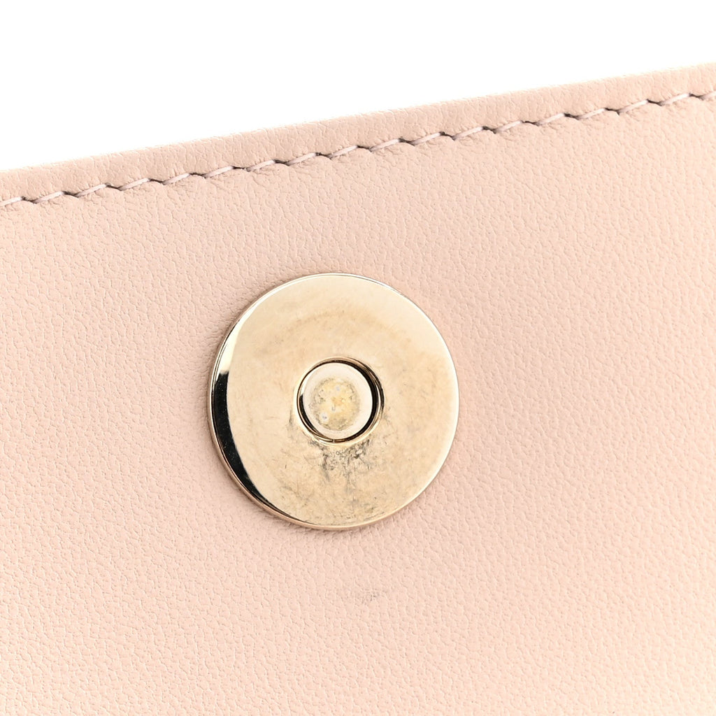 Lambskin Cannage Lady Dior Pouch Pink