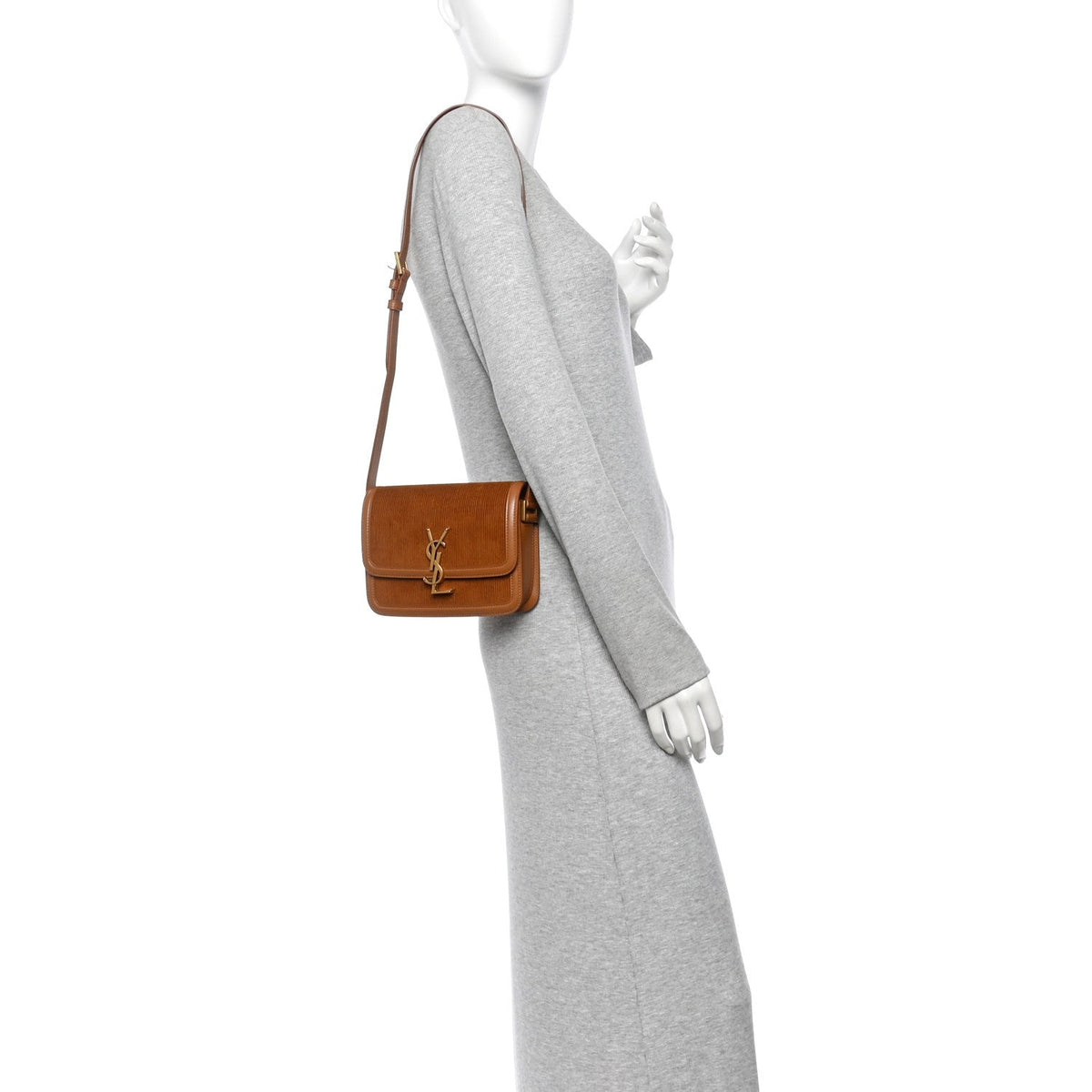 Courduroy Small Solferino Satchel Brown