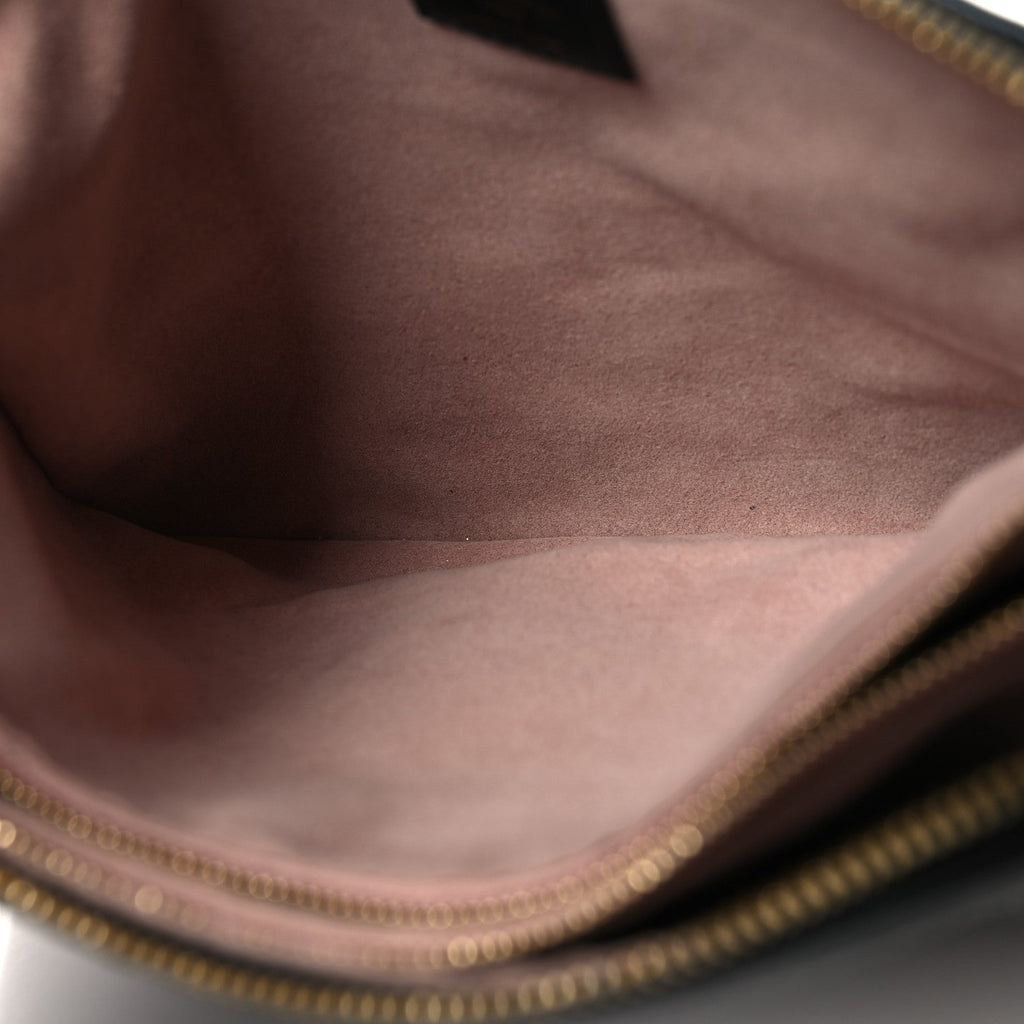 Lambskin Embossed Monogram Coussin PM Black