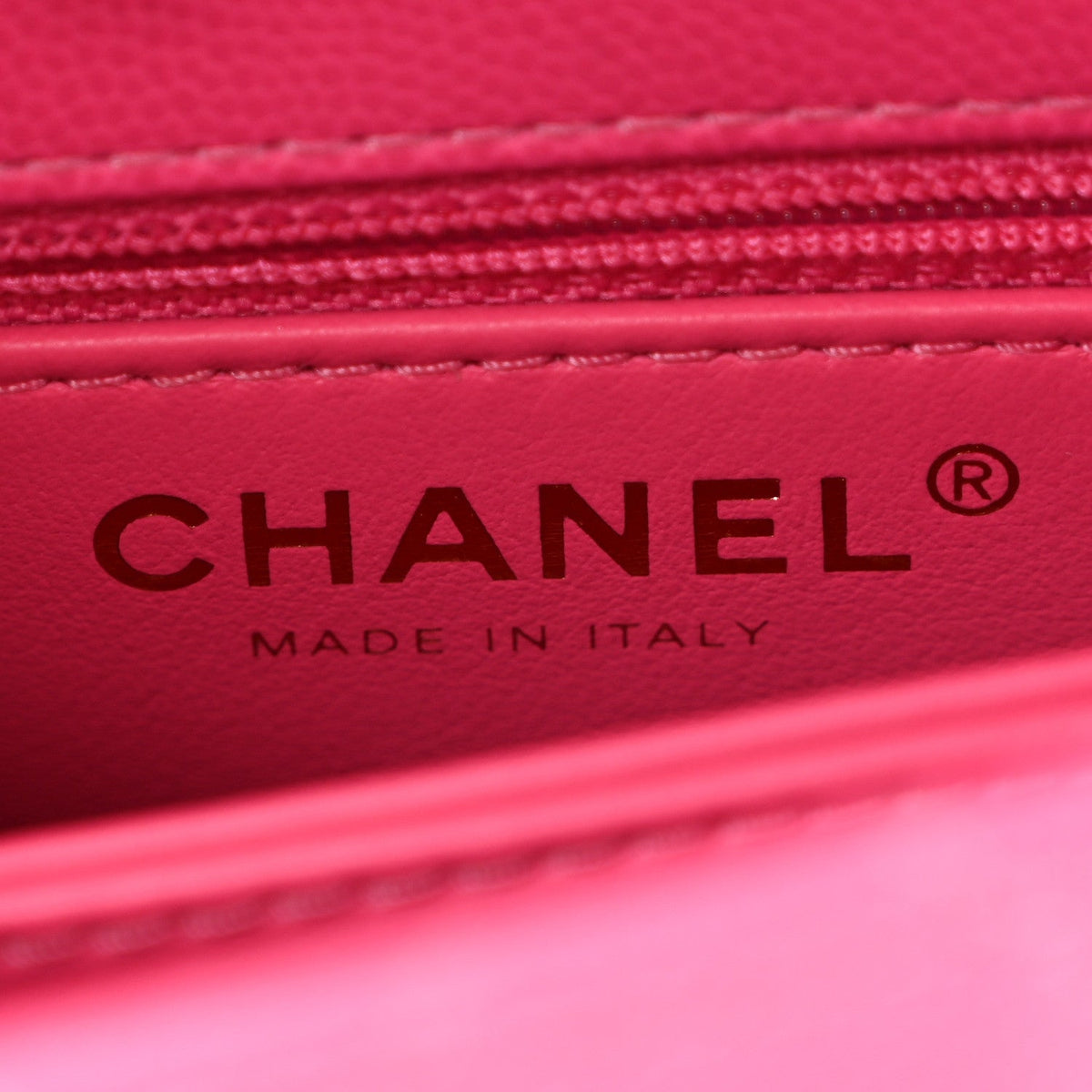 Caviar Quilted Lizard Embossed Extra Mini Coco Handle Flap Pink