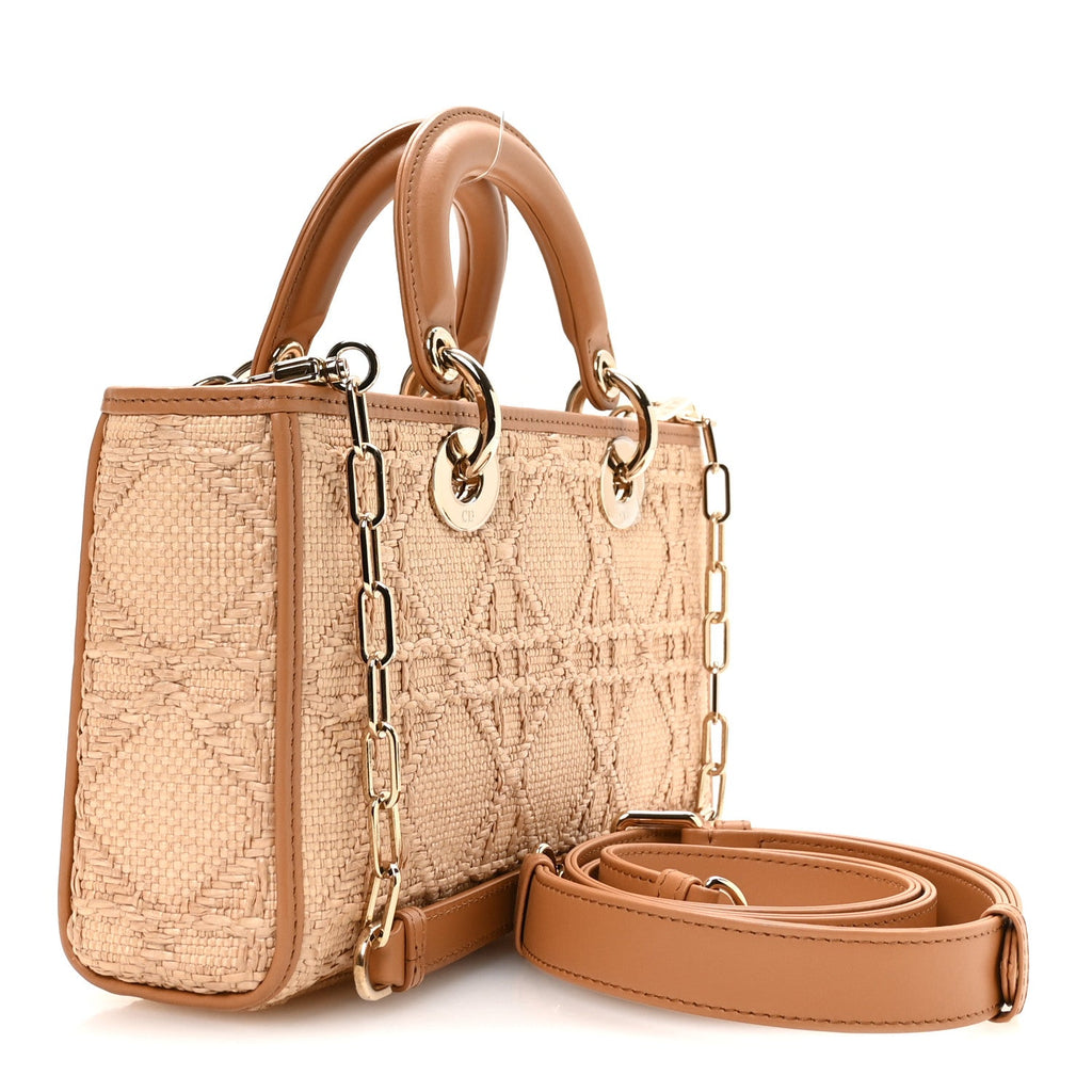 Raffia Macro Cannage Lady D-Joy Natural