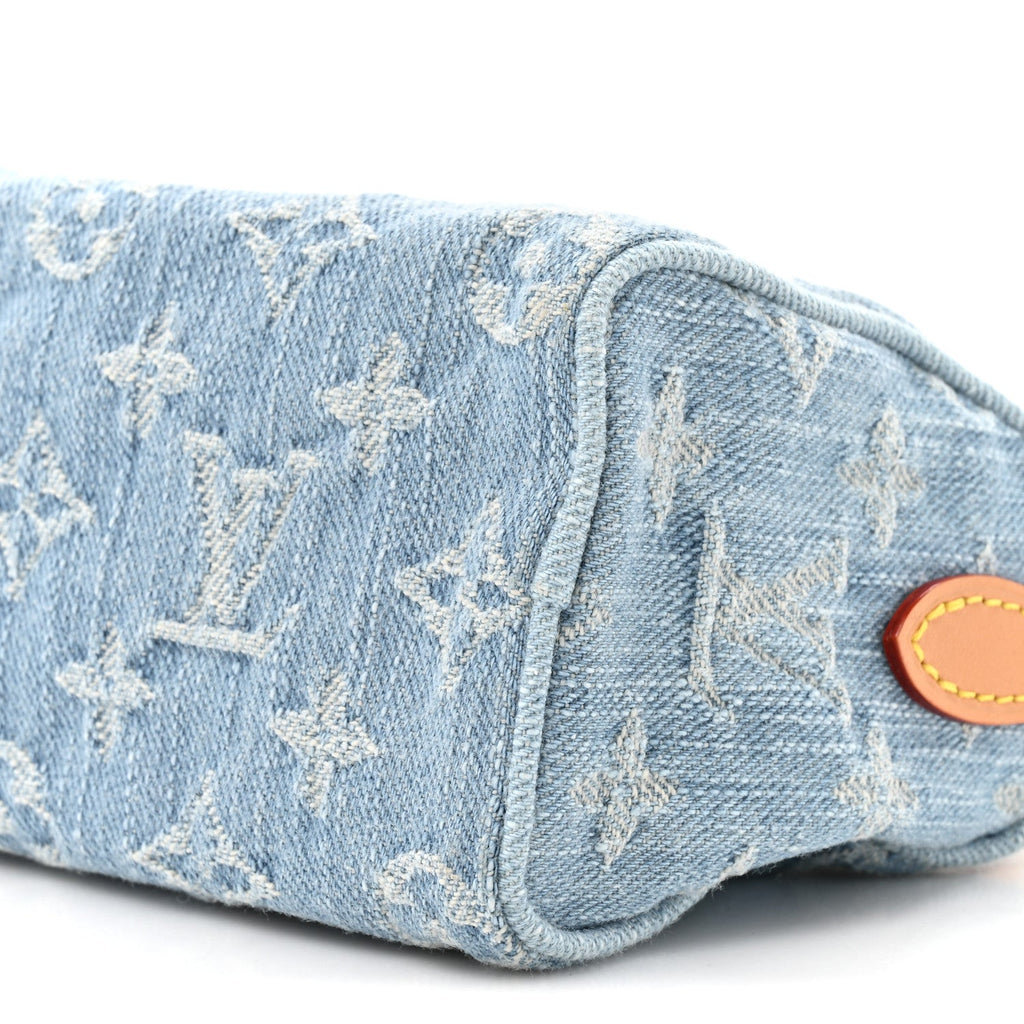 Monogram Denim Nano Speedy Sky Blue