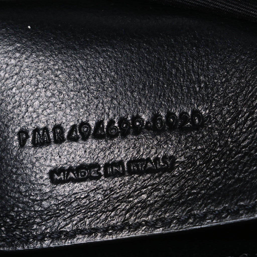 Calfskin Y Quilted Monogram Small Loulou Chain Satchel Black