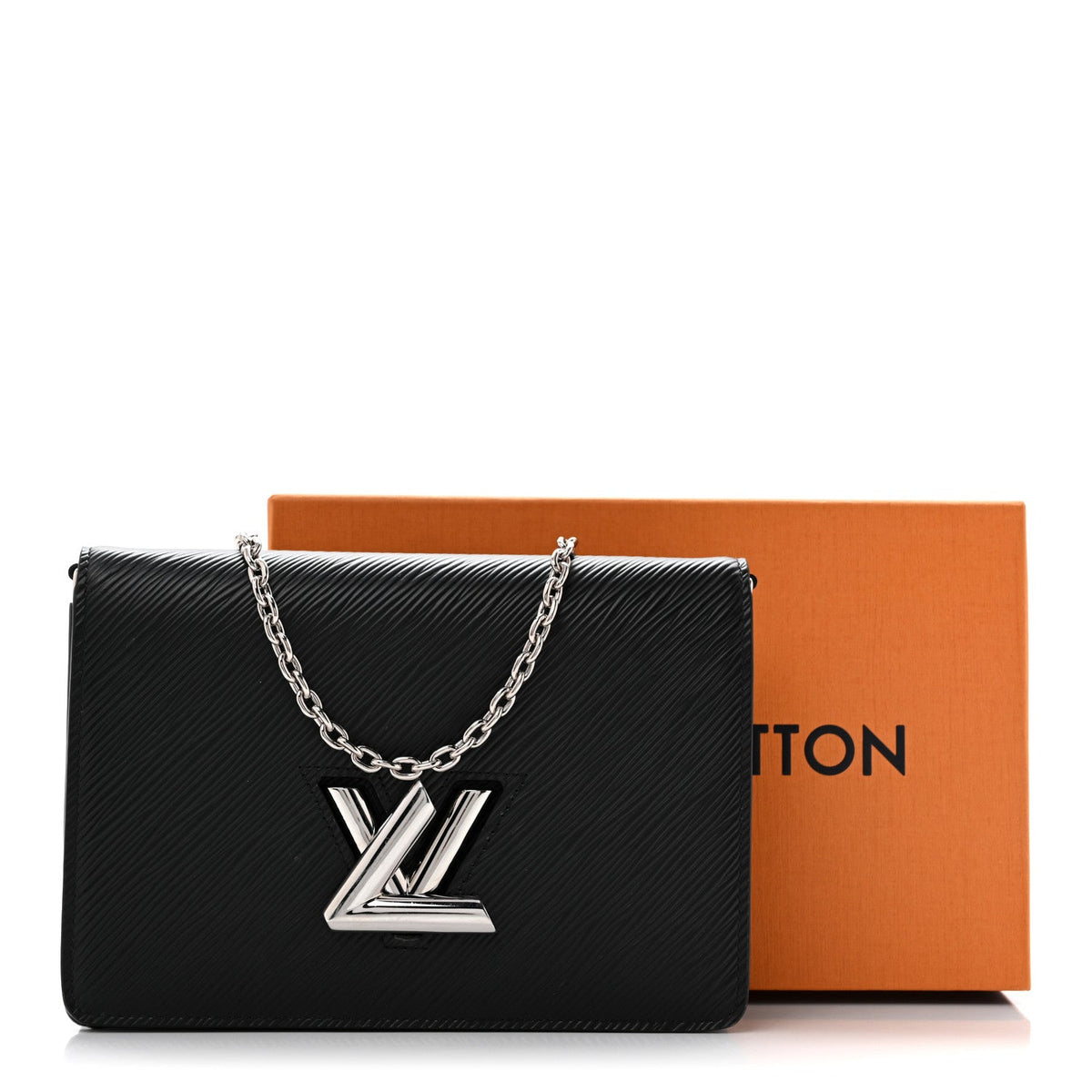 Epi Twist Belt Chain Wallet Black