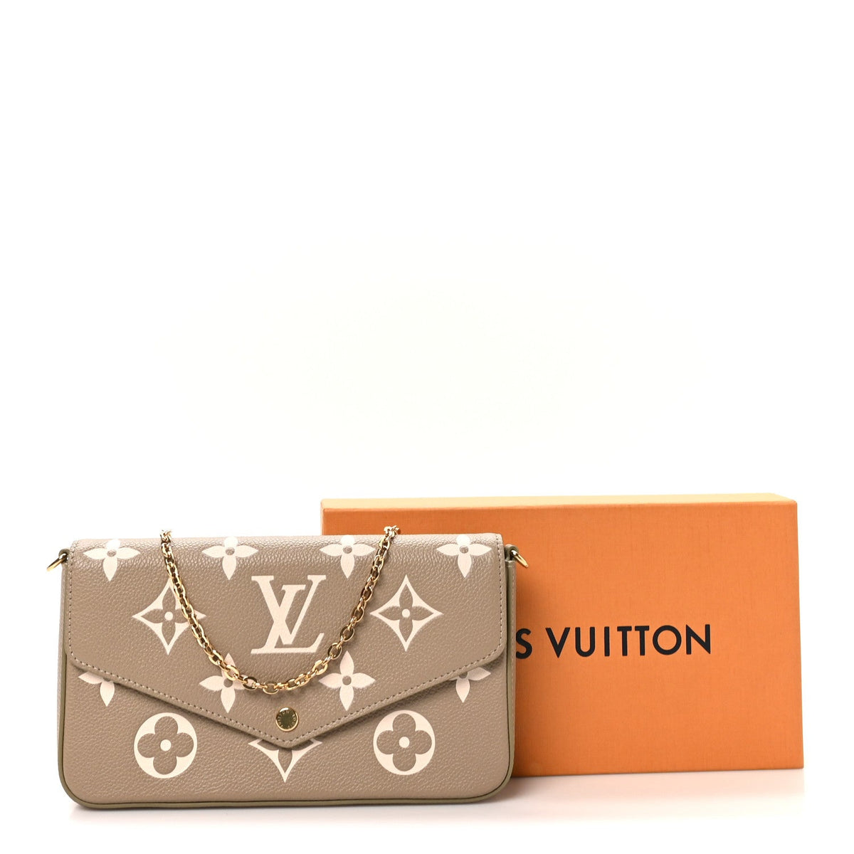 Empreinte Monogram Giant Felicie Pochette Khaki Creme