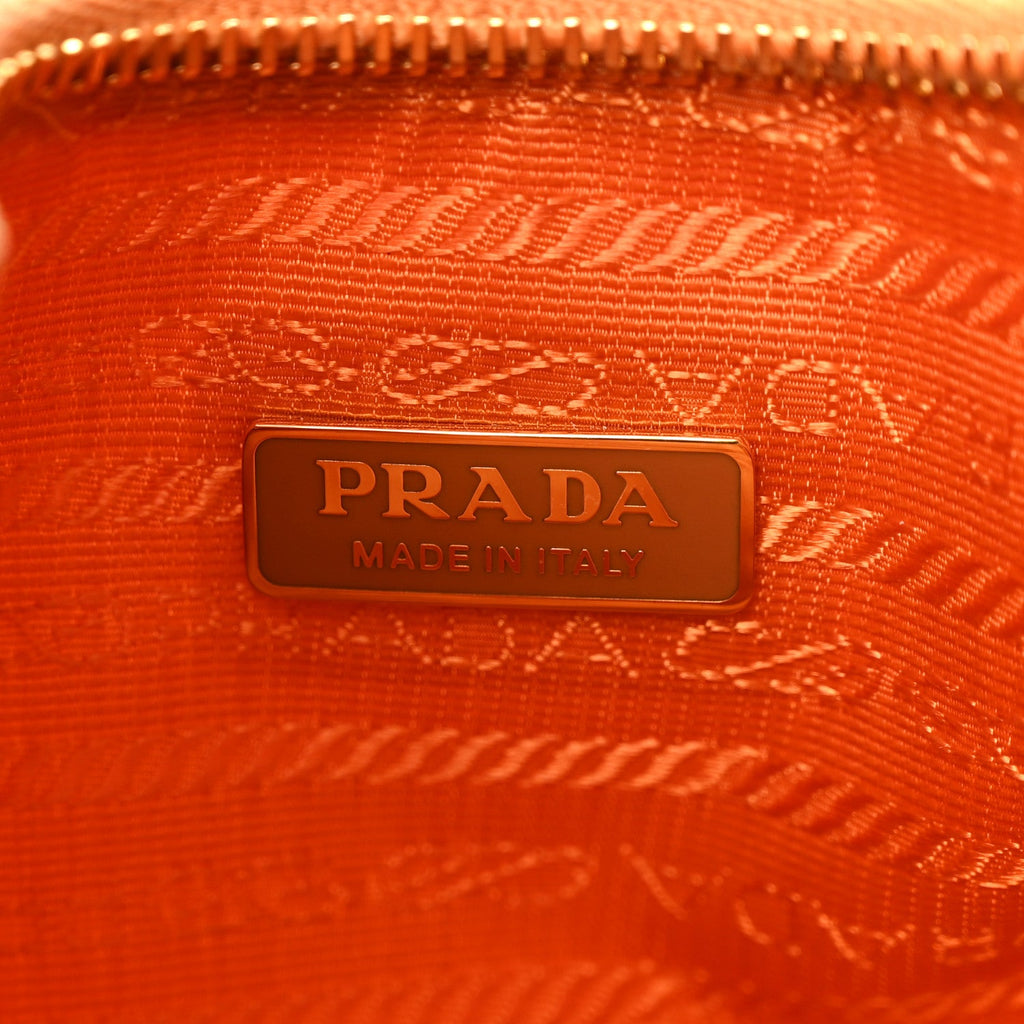 Nylon Saffiano Re-Edition 2005 Shoulder Bag Amber