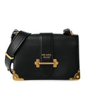 City Calf Saffiano Large Cahier Bag Black