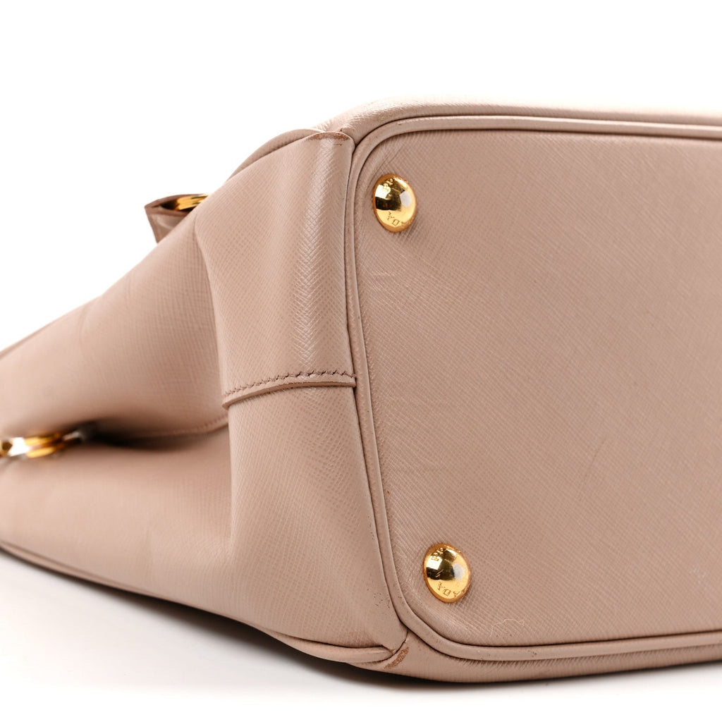 Saffiano Small Galleria Double Zip Tote Cammeo