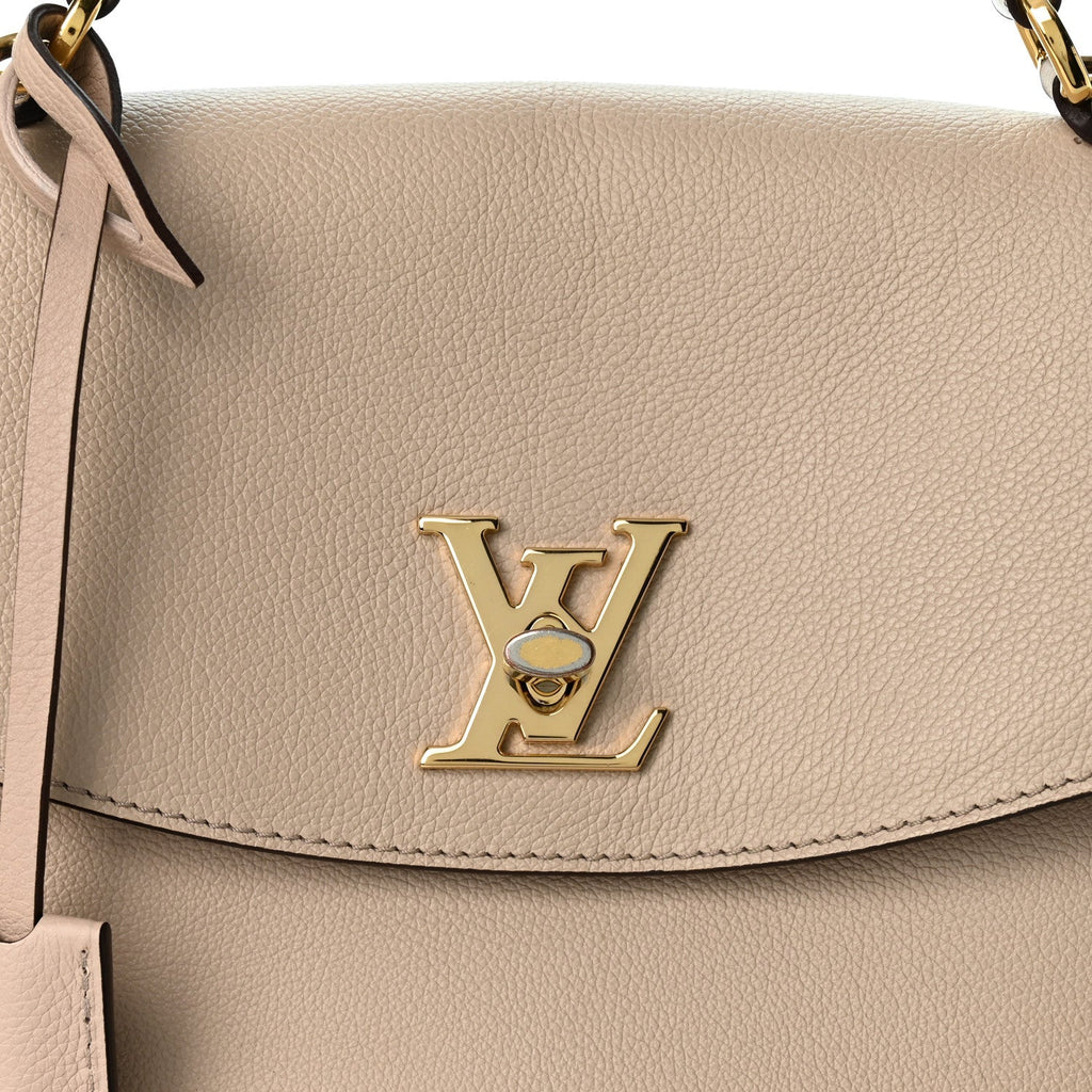 Soft Calfskin Lockme Ever MM  Greige