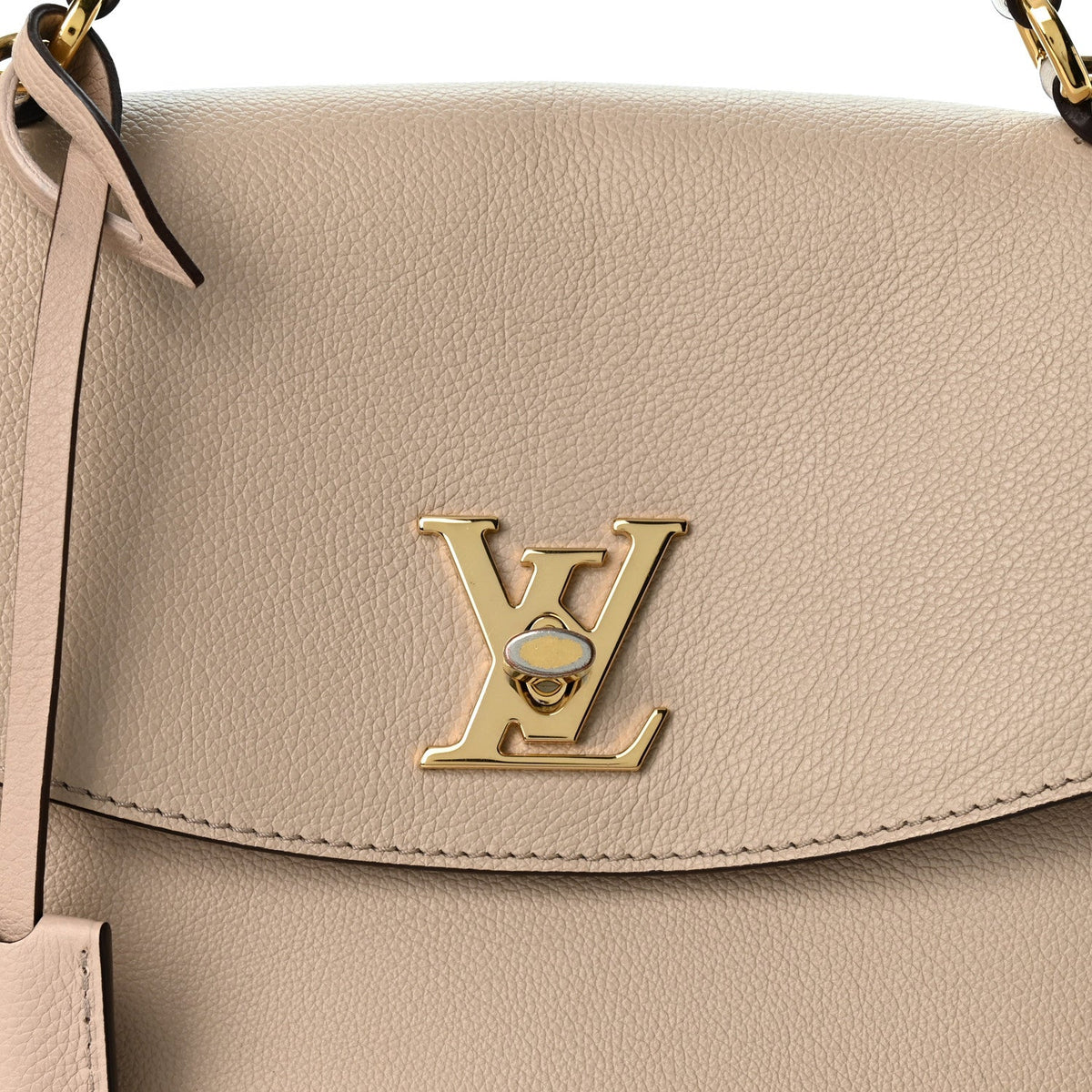Soft Calfskin Lockme Ever MM  Greige
