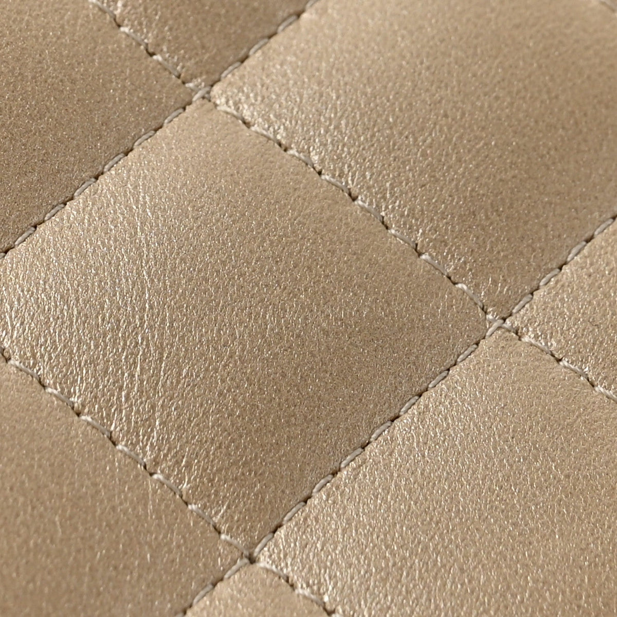 Metallic Lambskin Quilted Extra Mini V For Victory Flap Light Gold