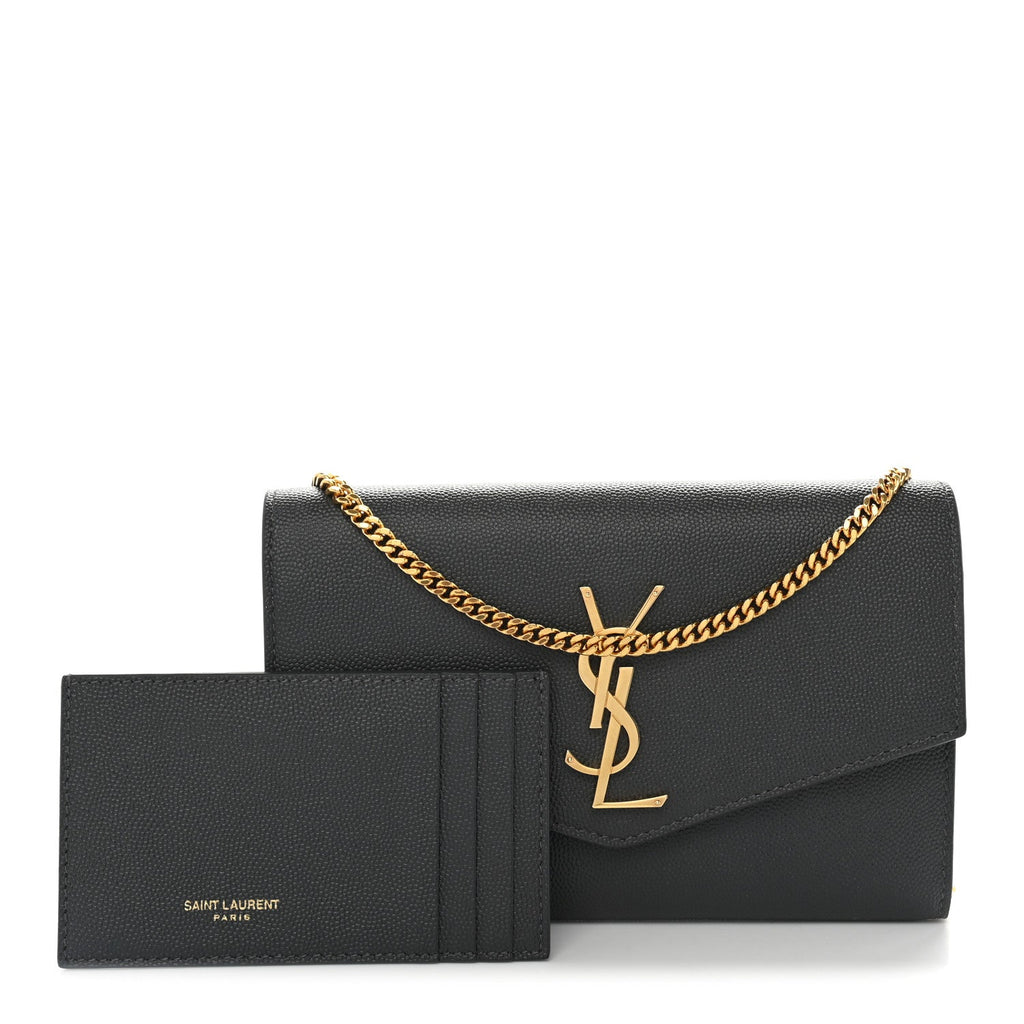 Grain De Poudre Uptown Chain Wallet Pebble
