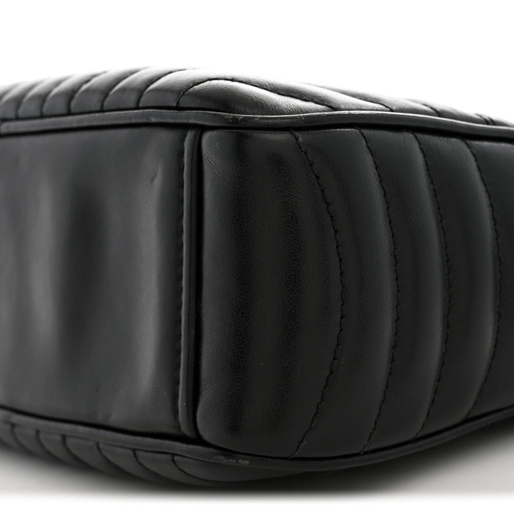 Soft Calfskin Diagramme Camera Bag Black