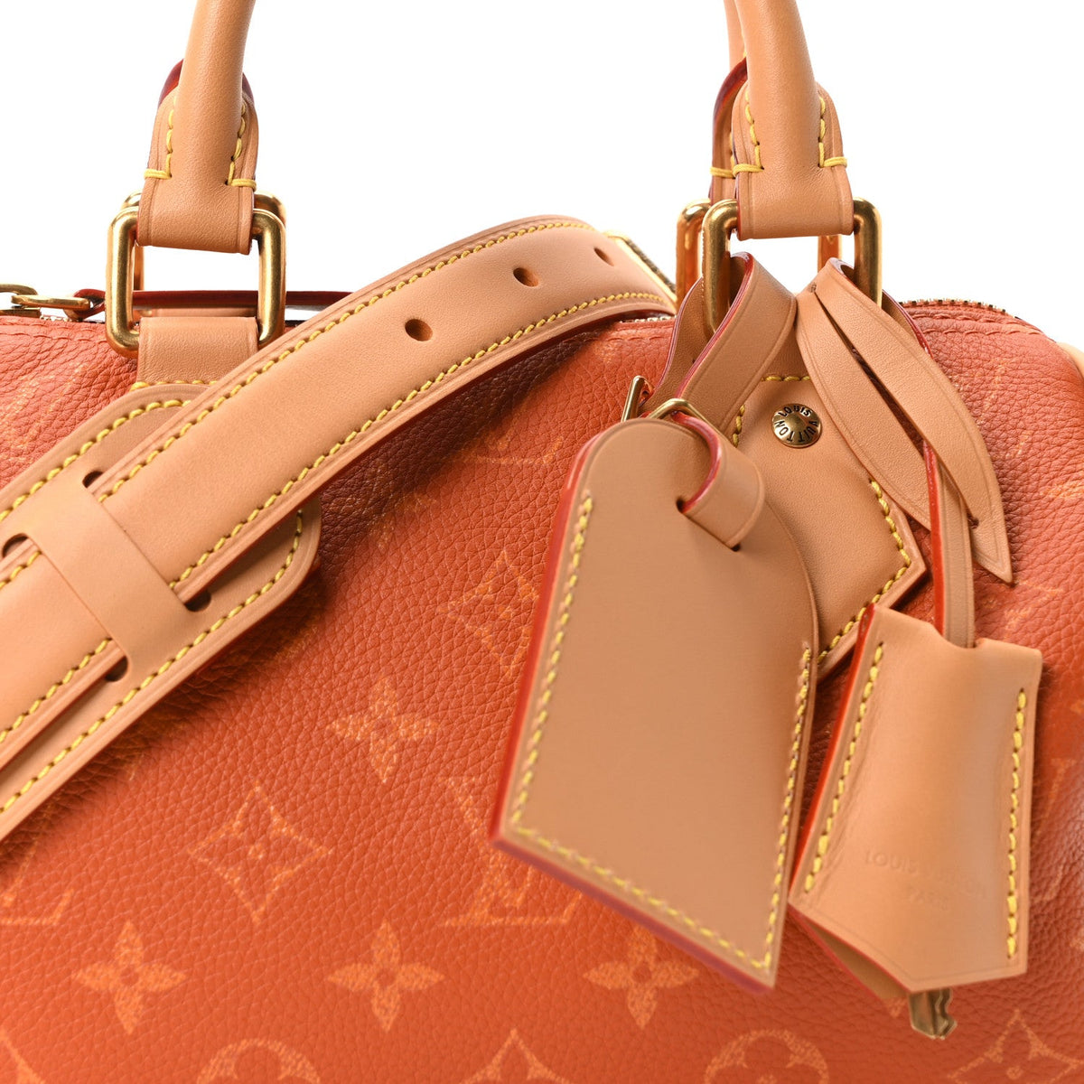 Calfskin Monogram Speedy P9 Bandouliere 20 Ochre