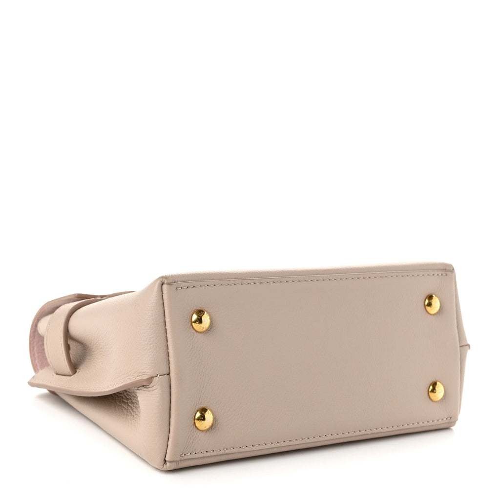 Soft Calfskin Mini Lockme Ever Greige