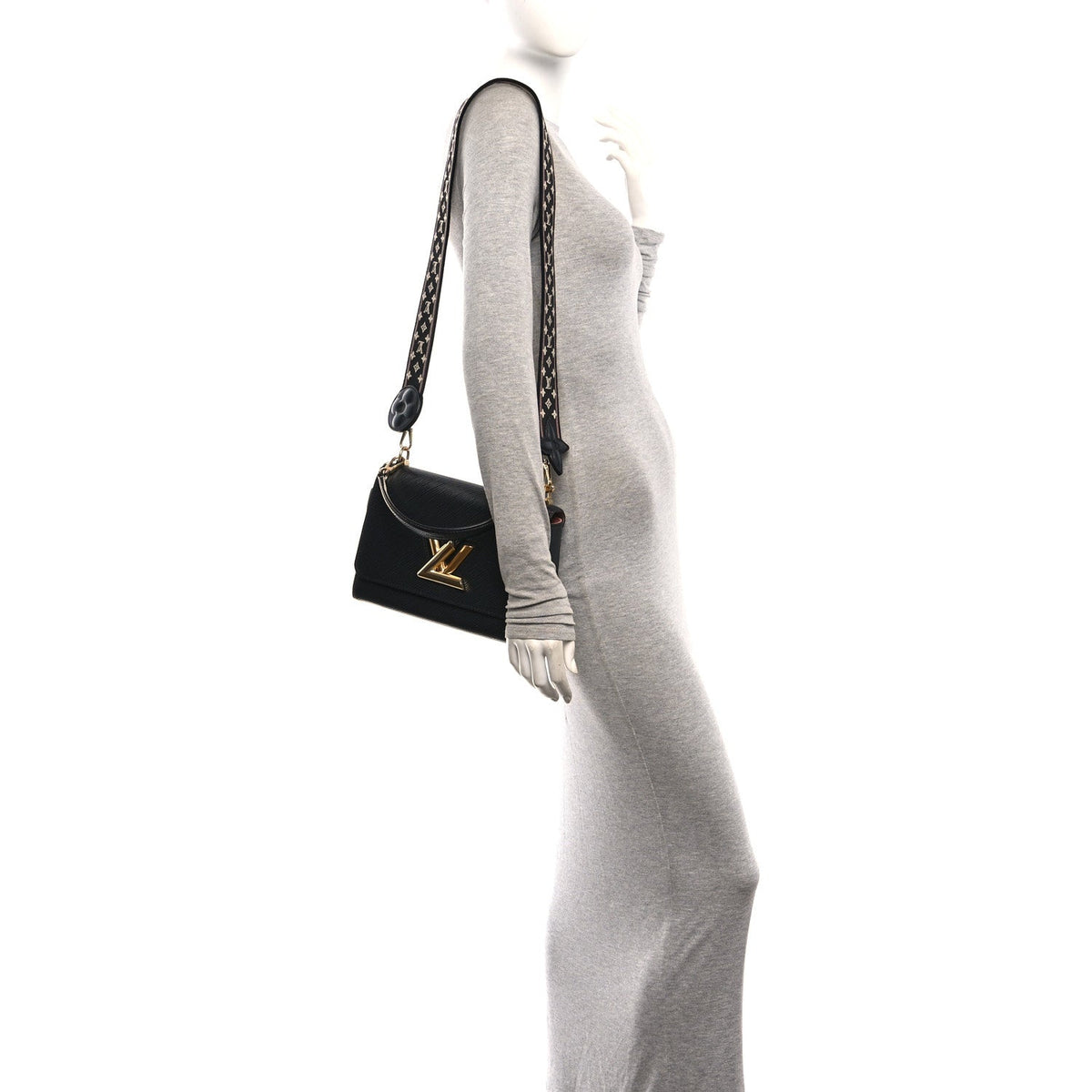 Epi Monogram Flower Twist MM Black