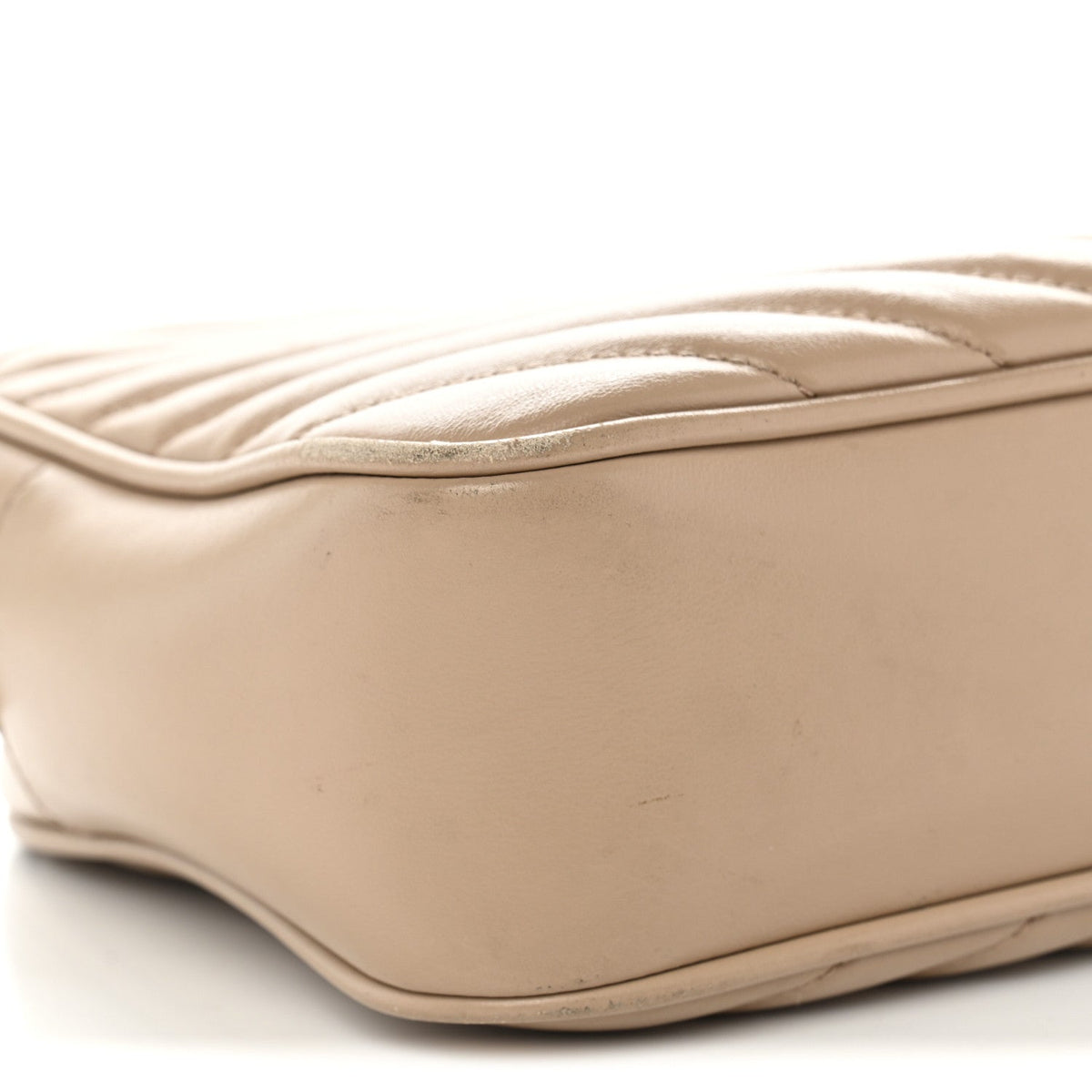 Calfskin Matelasse Monogram Lou Camera Bag Dark Beige
