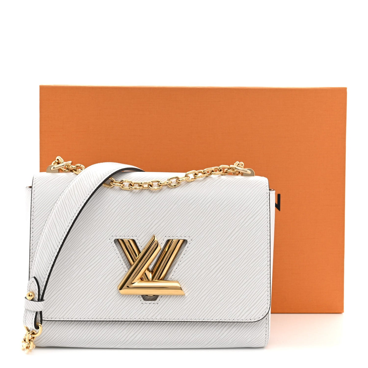 Epi Twist Shoulder Bag MM White