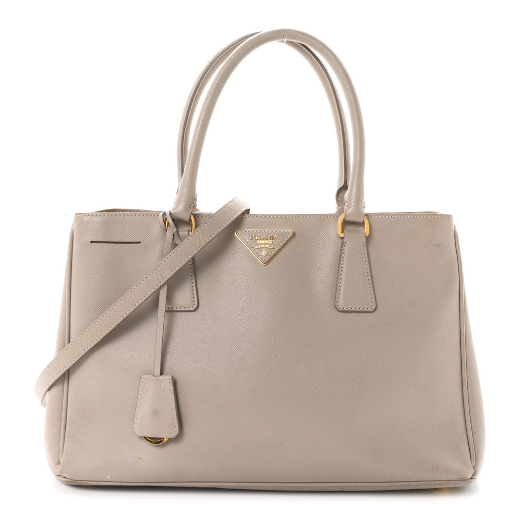 Saffiano Lux Medium Tote Argilla