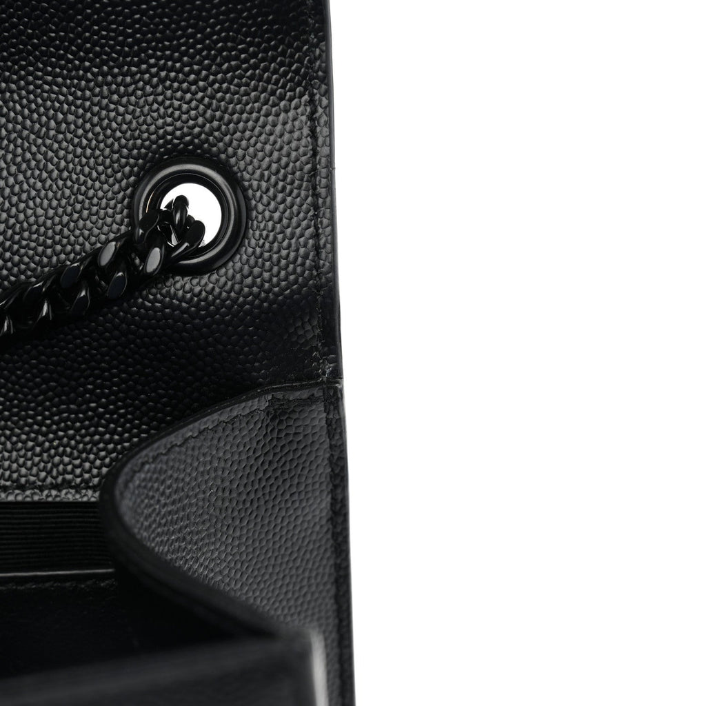 Grain De Poudre Small Classic Monogram Monochrome Kate Satchel Black